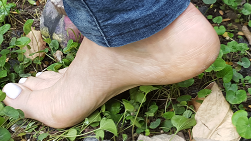 photo of arch of foot